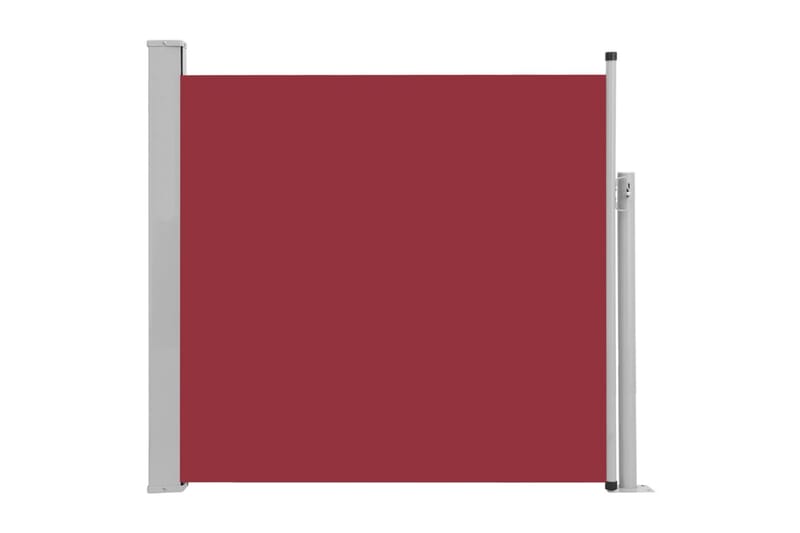 Uttrekkbar sidemarkise 170x300 cm rød - Hagemøbler - Solbeskyttelse - Markiser - Balkongmarkise