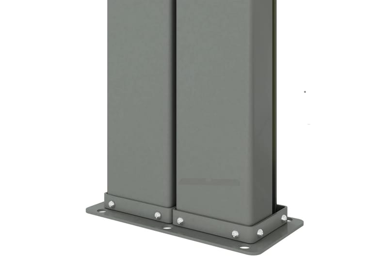 Uttrekkbar sidemarkise 180x1000 cm svart - Svart - Hagemøbler - Solbeskyttelse - Markiser - Balkongmarkise