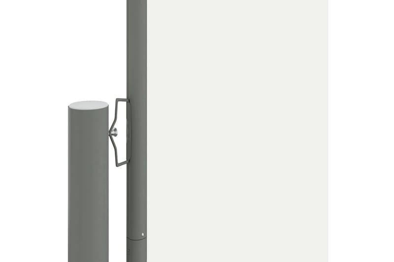 Uttrekkbar sidemarkise 180x1200 cm kremhvit - Krem - Hagemøbler - Solbeskyttelse - Markiser - Balkongmarkise