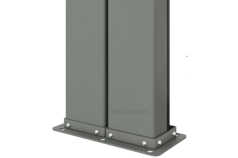 Uttrekkbar sidemarkise 180x1200 cm svart - Svart - Hagemøbler - Solbeskyttelse - Markiser - Balkongmarkise