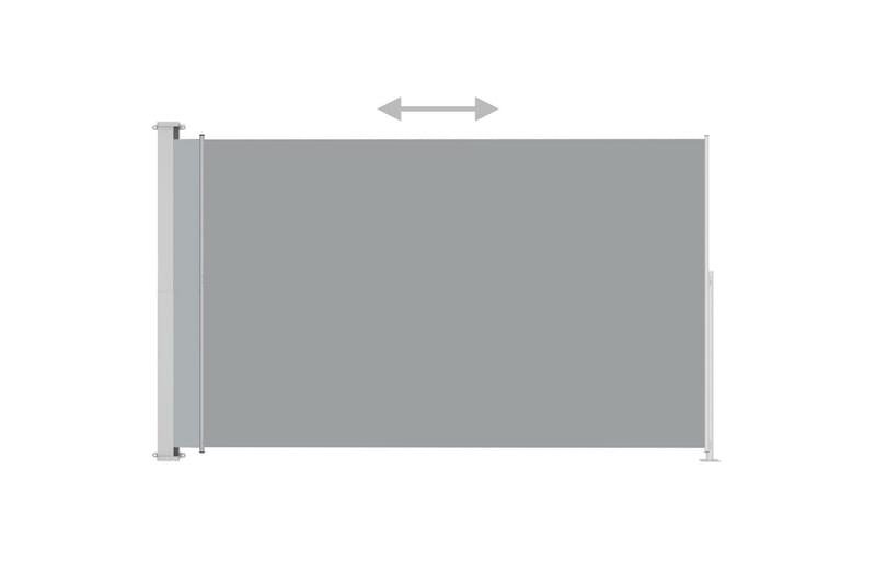 Uttrekkbar sidemarkise 180x300 cm antrasitt - Antrasittgrå - Hagemøbler - Solbeskyttelse - Markiser - Balkongmarkise