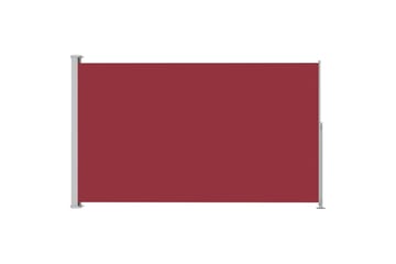 Uttrekkbar sidemarkise 180x300 cm rød - Rød - Hagemøbler - Solbeskyttelse - Markiser - Balkongmarkise