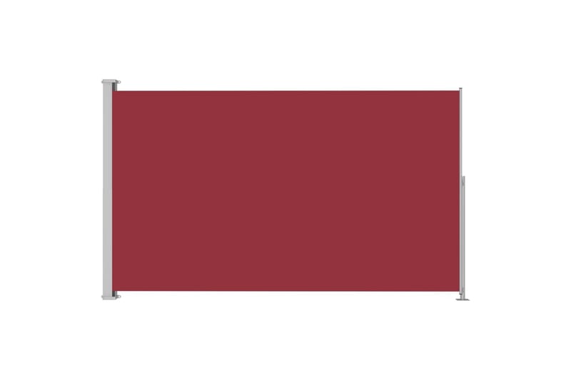 Uttrekkbar sidemarkise 180x300 cm rød - Rød - Markiser - Balkongmarkise - Balkongbeskyttelse - Sidemarkise