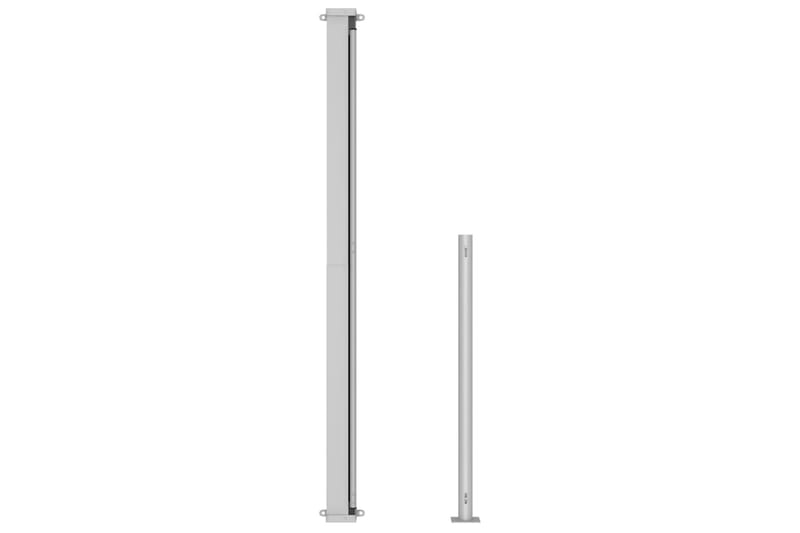 Uttrekkbar sidemarkise 180x300 cm svart - Svart - Hagemøbler - Solbeskyttelse - Markiser - Balkongmarkise