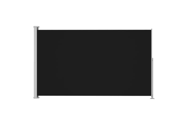Uttrekkbar sidemarkise 180x300 cm svart - Svart - Balkongmarkise - Markiser - Sidemarkise - Balkongbeskyttelse