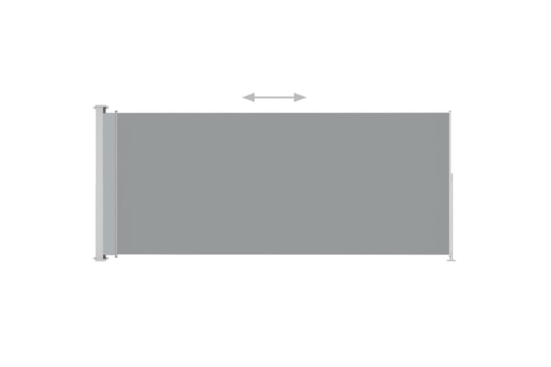 Uttrekkbar sidemarkise 180x500 cm antrasitt - Antrasittgrå - Balkongmarkise - Markiser - Sidemarkise - Balkongbeskyttelse