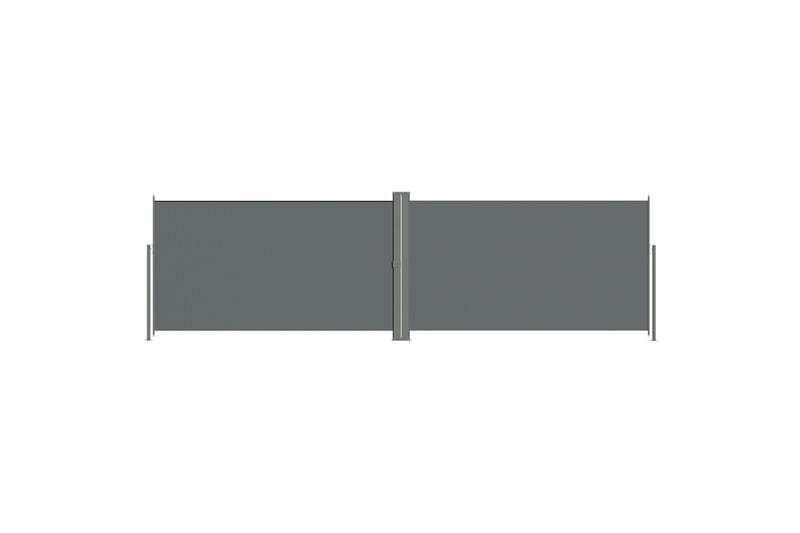 Uttrekkbar sidemarkise 180x600 cm antrasitt - Antrasittgrå - Hagemøbler - Solbeskyttelse - Markiser - Balkongmarkise