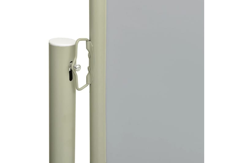 Uttrekkbar sidemarkise 180x600 cm grå - Grå - Hagemøbler - Solbeskyttelse - Markiser - Balkongmarkise