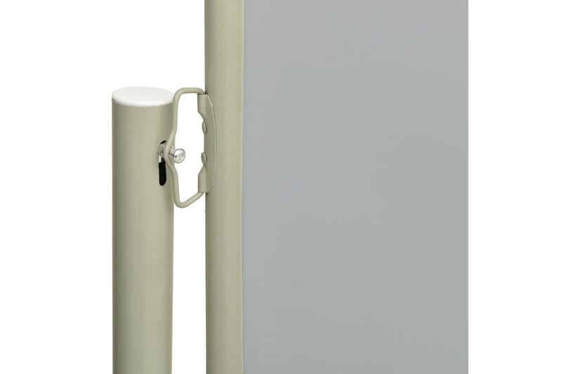 Uttrekkbar sidemarkise 180x600 cm grå - Grå - Balkongmarkise - Markiser - Sidemarkise - Balkongbeskyttelse