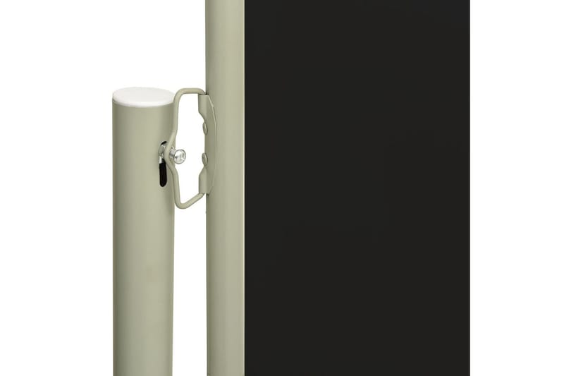 Uttrekkbar sidemarkise 180x600 cm svart - Svart - Hagemøbler - Solbeskyttelse - Markiser - Balkongmarkise