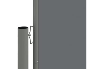 Uttrekkbar sidemarkise 200x1000 cm antrasitt - Antrasittgrå - Hagemøbler - Solbeskyttelse - Markiser - Balkongmarkise