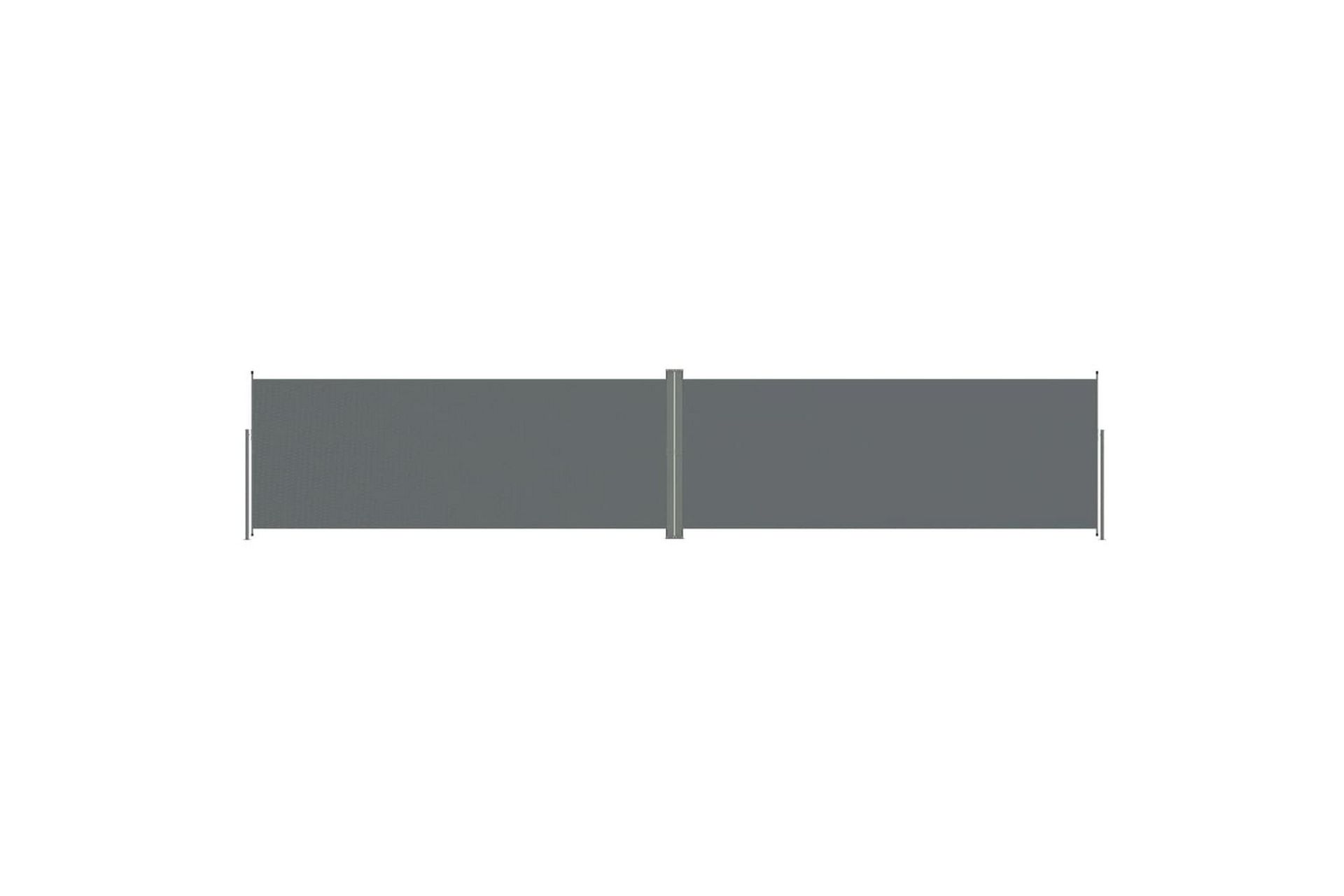Uttrekkbar sidemarkise 200x1000 cm antrasitt - Antrasittgrå - Hagemøbler - Solbeskyttelse - Markiser - Balkongmarkise