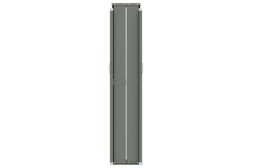 Uttrekkbar sidemarkise 200x1000 cm kremhvit - Krem - Hagemøbler - Solbeskyttelse - Markiser - Balkongmarkise
