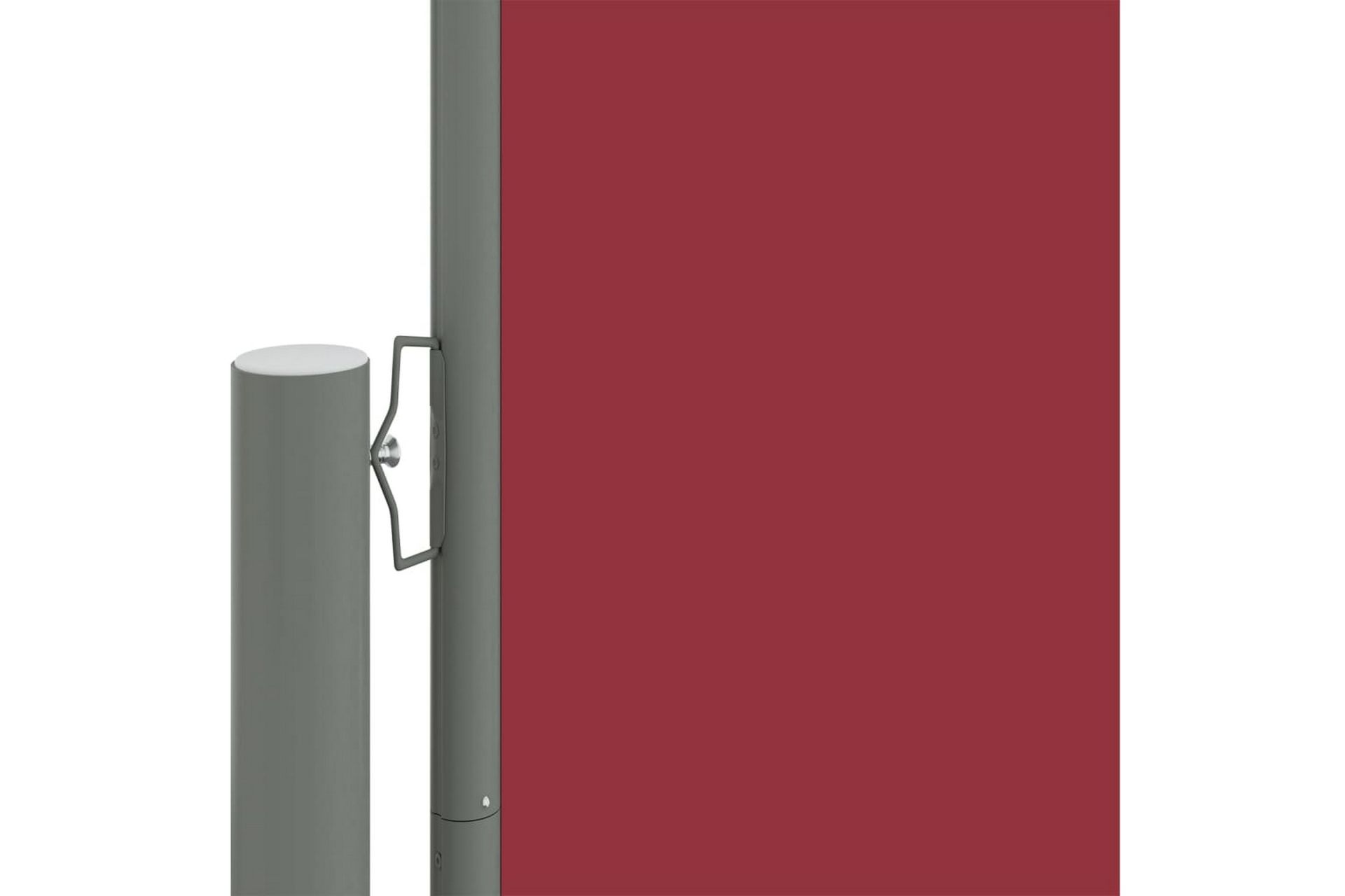 Uttrekkbar sidemarkise 200x1000 cm rød - Rød - Hagemøbler - Solbeskyttelse - Markiser - Balkongmarkise