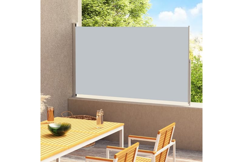 Uttrekkbar sidemarkise 200x300 cm antrasitt - Antrasittgrå - Hagemøbler - Solbeskyttelse - Markiser - Balkongmarkise