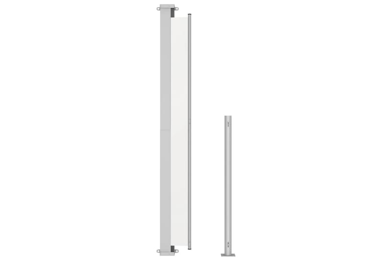 Uttrekkbar sidemarkise 200x300 cm kremhvit - Krem - Hagemøbler - Solbeskyttelse - Markiser - Balkongmarkise