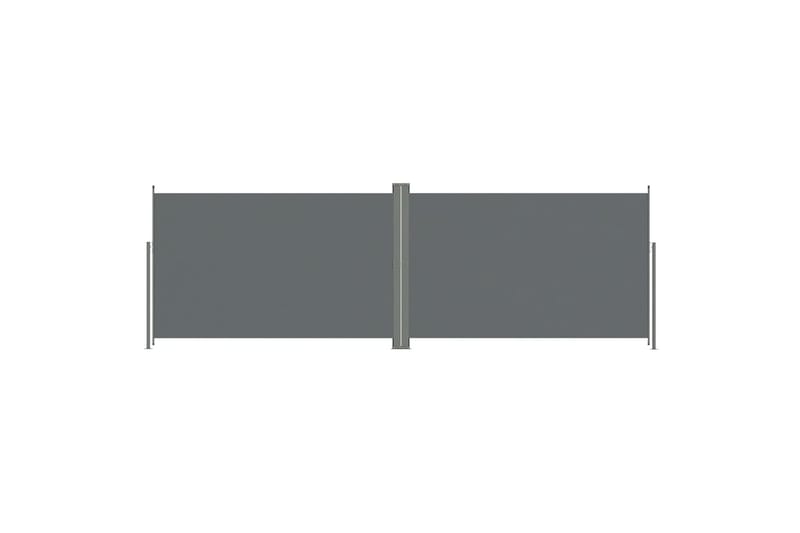 Uttrekkbar sidemarkise 200x600 cm antrasitt - Antrasittgrå - Hagemøbler - Solbeskyttelse - Markiser - Balkongmarkise