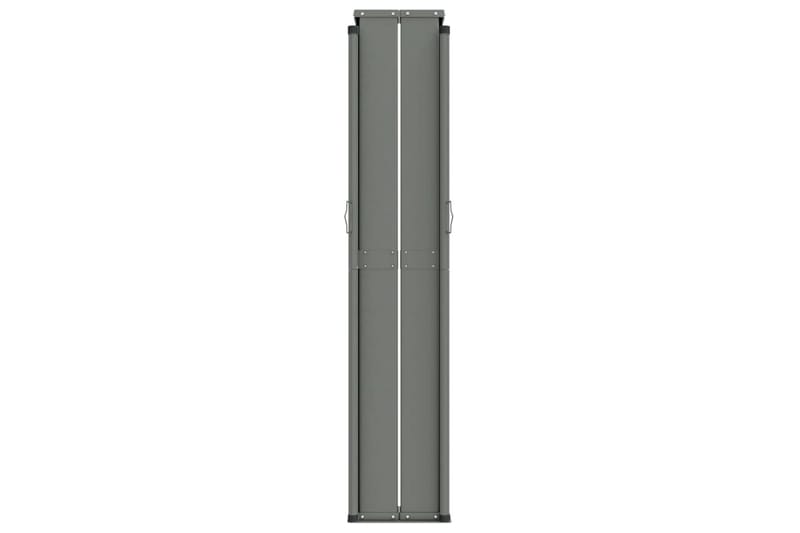 Uttrekkbar sidemarkise 200x600 cm brun - Brun - Hagemøbler - Solbeskyttelse - Markiser - Balkongmarkise