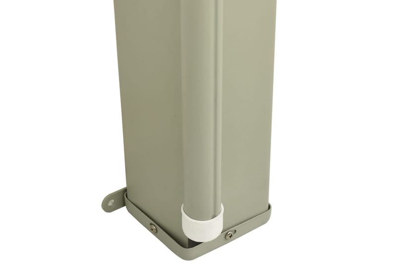 Uttrekkbar sidemarkise 200x600 cm kremhvit - Krem - Hagemøbler - Solbeskyttelse - Markiser - Balkongmarkise