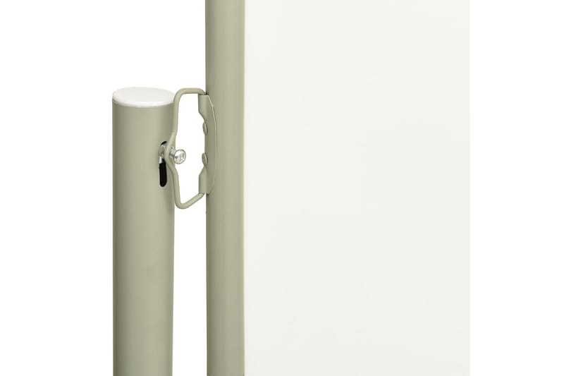Uttrekkbar sidemarkise 200x600 cm kremhvit - Krem - Hagemøbler - Solbeskyttelse - Markiser - Balkongmarkise