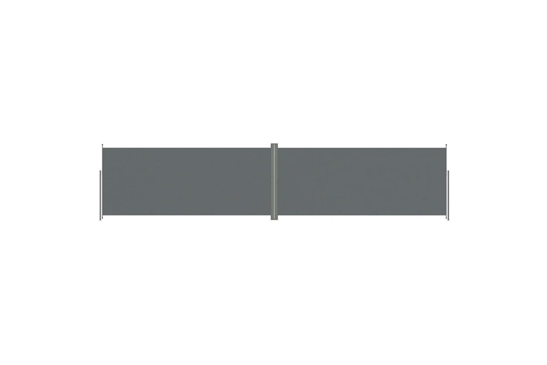 Uttrekkbar sidemarkise 220x1000 cm antrasitt - Antrasittgrå - Hagemøbler - Solbeskyttelse - Markiser - Balkongmarkise