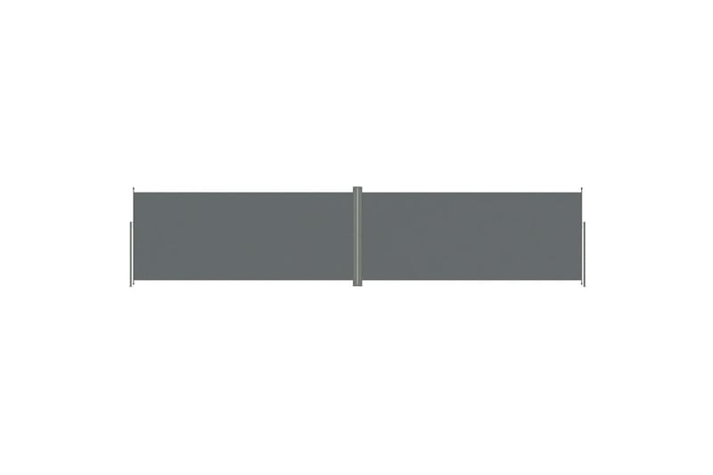 Uttrekkbar sidemarkise 220x1000 cm antrasitt - Antrasittgrå - Hagemøbler - Solbeskyttelse - Markiser - Balkongmarkise