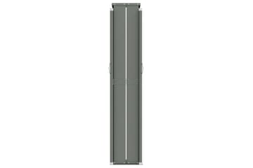 Uttrekkbar sidemarkise 220x1000 cm kremhvit - Krem - Hagemøbler - Solbeskyttelse - Markiser - Balkongmarkise