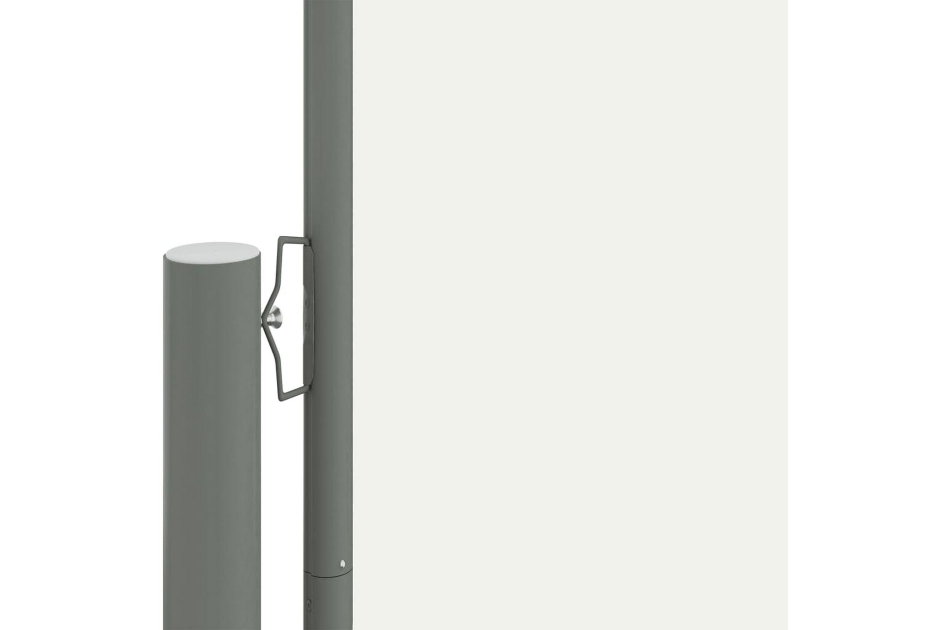 Uttrekkbar sidemarkise 220x1000 cm kremhvit - Krem - Hagemøbler - Solbeskyttelse - Markiser - Balkongmarkise