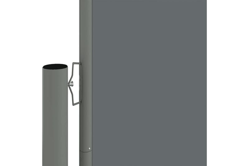 Uttrekkbar sidemarkise 220x1200 cm antrasitt - Antrasittgrå - Balkongmarkise - Markiser - Sidemarkise - Balkongbeskyttelse