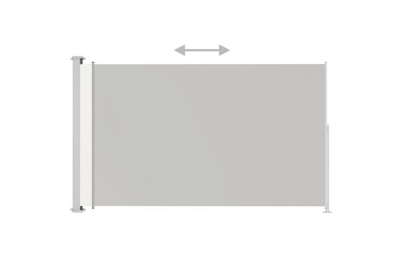 Uttrekkbar sidemarkise 220x300 cm kremhvit - Krem - Hagemøbler - Solbeskyttelse - Markiser - Balkongmarkise