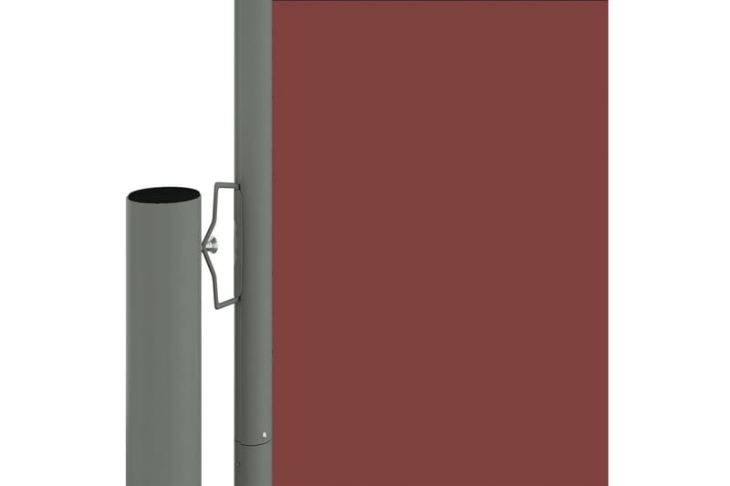 Uttrekkbar sidemarkise 220x600 cm brun - Brun - Balkongmarkise - Markiser - Sidemarkise - Balkongbeskyttelse