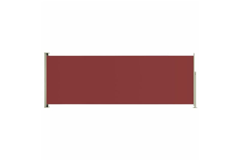 Uttrekkbar sidemarkise 220x600 cm rød - Rød - Markiser - Balkongmarkise - Balkongbeskyttelse - Sidemarkise