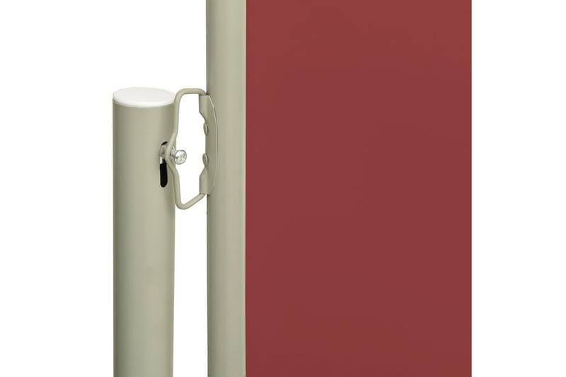 Uttrekkbar sidemarkise 220x600 cm rød - Rød - Hagemøbler - Solbeskyttelse - Markiser - Balkongmarkise