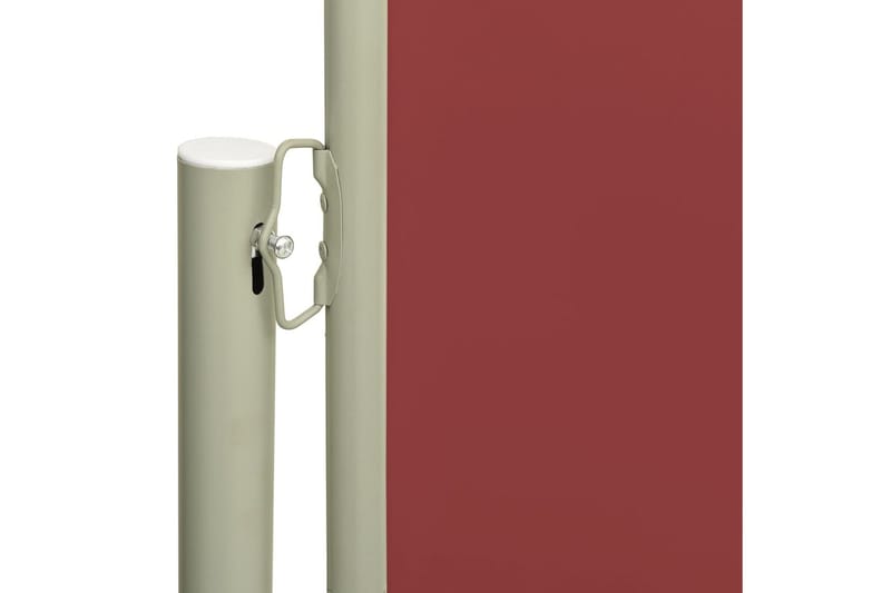 Uttrekkbar sidemarkise 220x600 cm rød - Rød - Balkongmarkise - Markiser - Sidemarkise - Balkongbeskyttelse