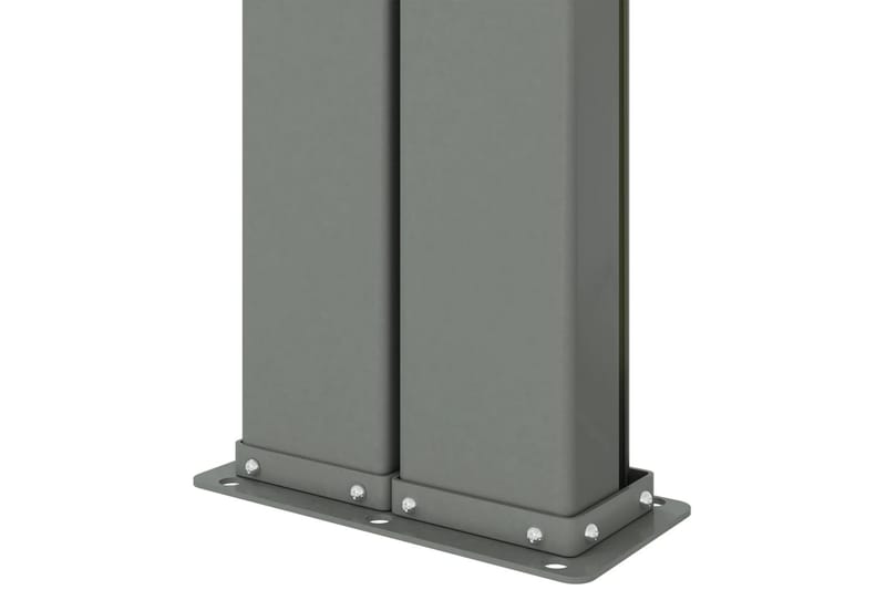 Uttrekkbar sidemarkise 220x600 cm svart - Svart - Hagemøbler - Solbeskyttelse - Markiser - Balkongmarkise