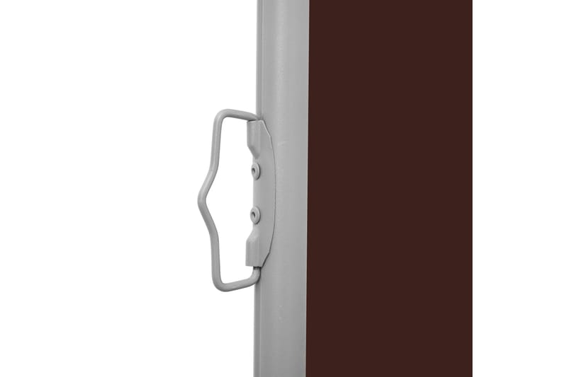 Uttrekkbar sidemarkise 600x160 cm brun - Brun - Hagemøbler - Solbeskyttelse - Markiser - Balkongmarkise