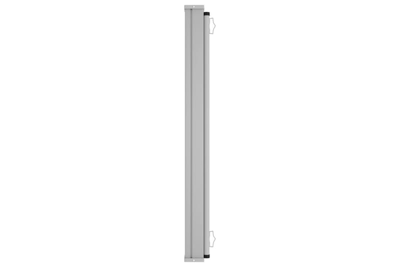 Uttrekkbar sidemarkise 600x160 cm brun - Brun - Hagemøbler - Solbeskyttelse - Markiser - Balkongmarkise
