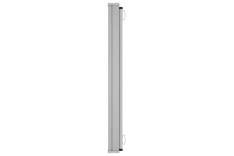 Uttrekkbar sidemarkise 600x160 cm svart - Svart - Hagemøbler - Solbeskyttelse - Markiser - Balkongmarkise