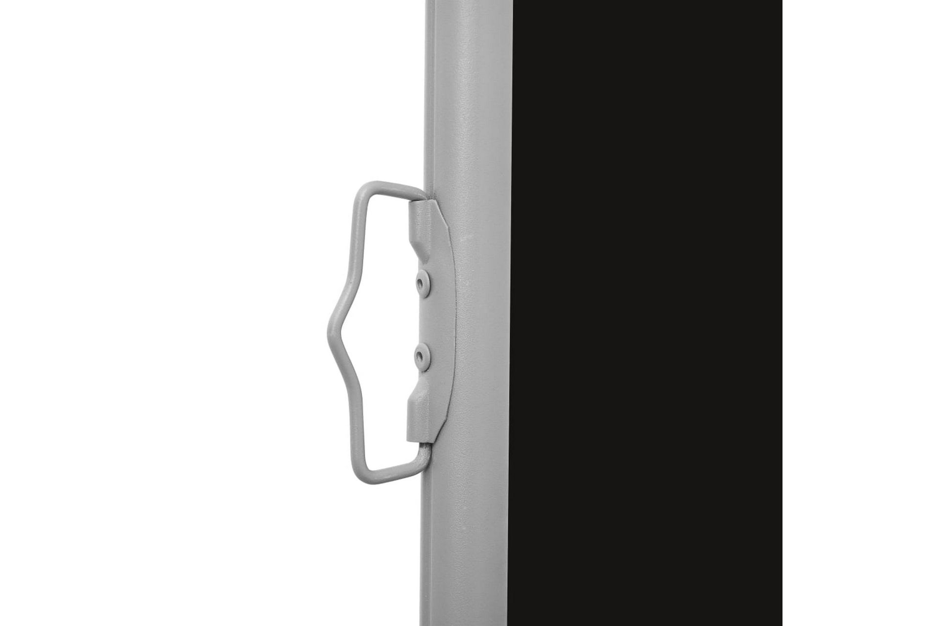 Uttrekkbar sidemarkise 600x160 cm svart - Svart - Hagemøbler - Solbeskyttelse - Markiser - Balkongmarkise