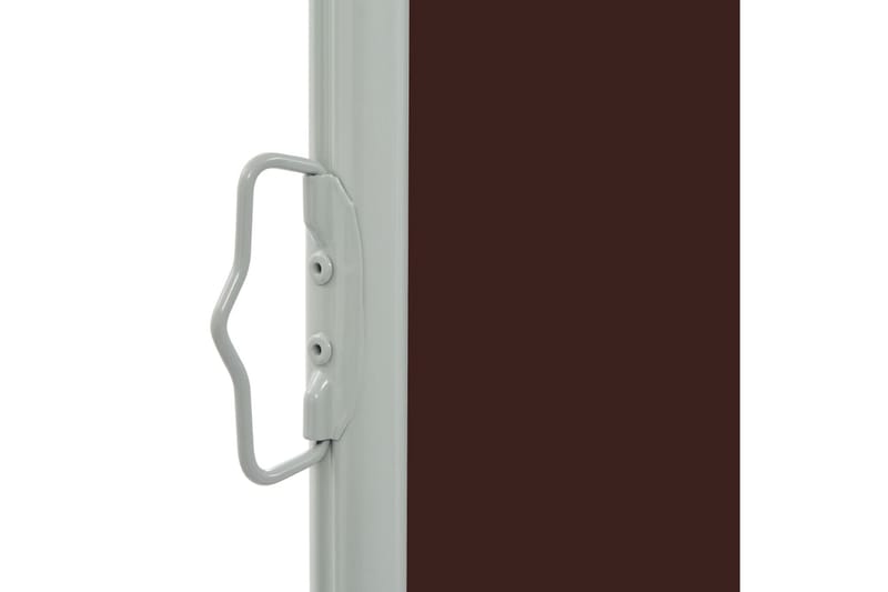 Uttrekkbar sidemarkise 60x300 cm brun - Hagemøbler - Solbeskyttelse - Markiser - Balkongmarkise