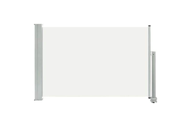 Uttrekkbar sidemarkise 60x300 cm kremhvit - Hagemøbler - Solbeskyttelse - Markiser - Balkongmarkise