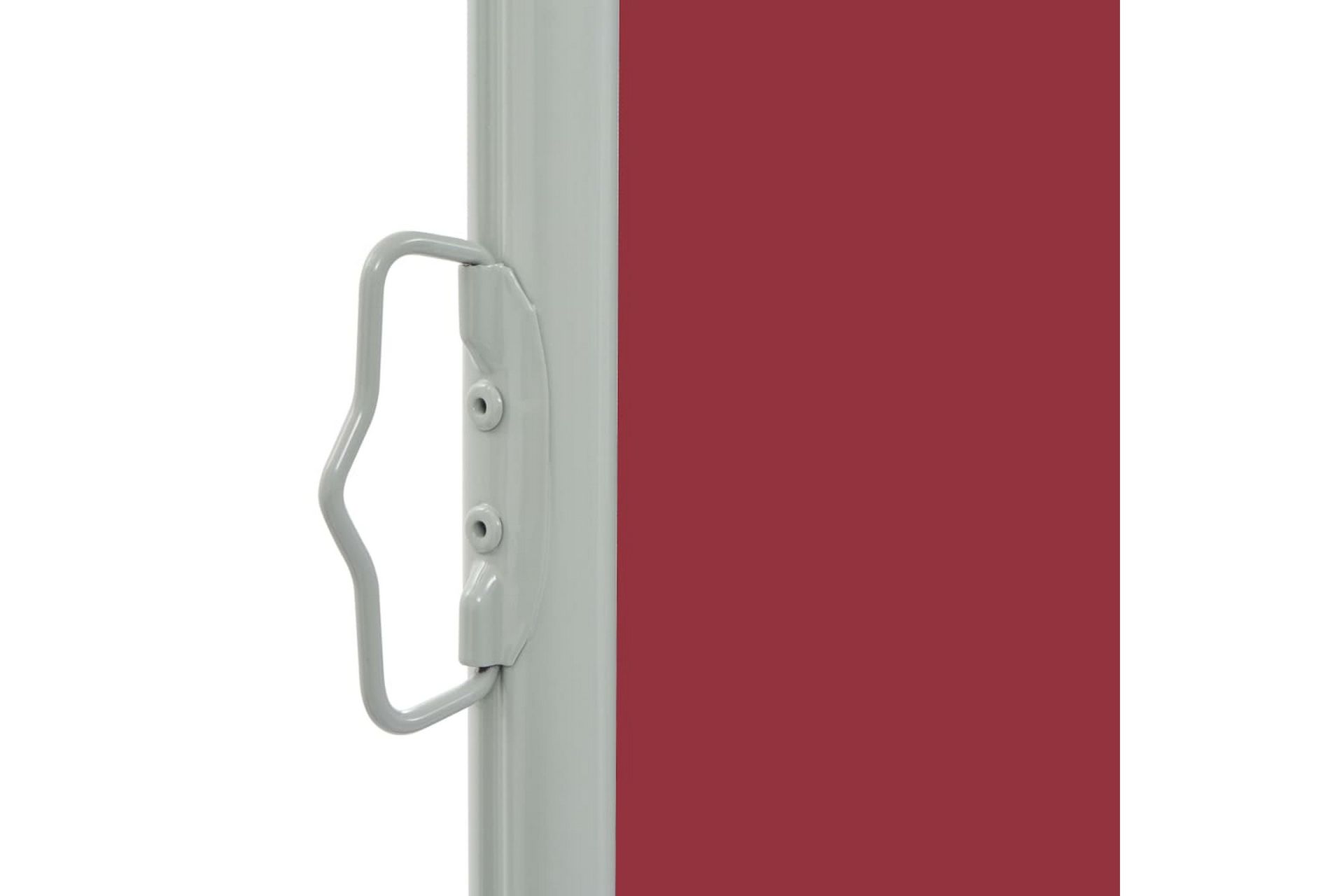 Uttrekkbar sidemarkise 60x300 cm rød - Hagemøbler - Solbeskyttelse - Markiser - Balkongmarkise