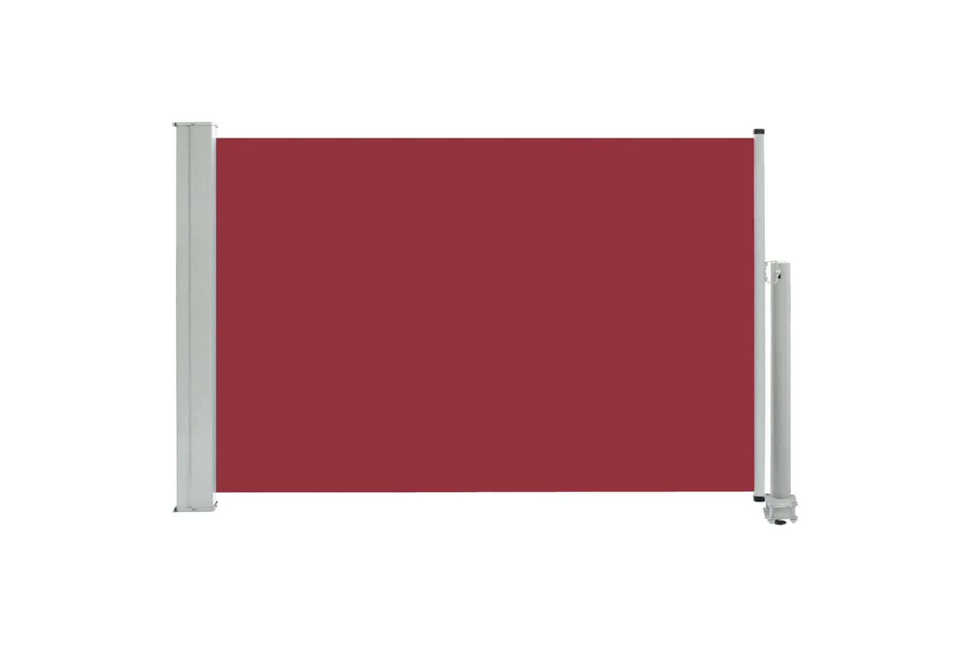 Uttrekkbar sidemarkise 60x300 cm rød - Hagemøbler - Solbeskyttelse - Markiser - Balkongmarkise
