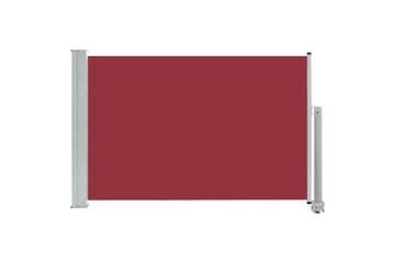 Uttrekkbar sidemarkise 60x300 cm rød - Hagemøbler - Solbeskyttelse - Markiser - Balkongmarkise