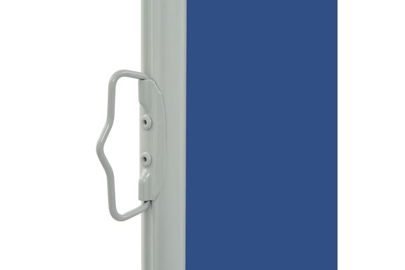 Uttrekkbar sidemarkise 80x300 cm blå - Hagemøbler - Solbeskyttelse - Markiser - Balkongmarkise
