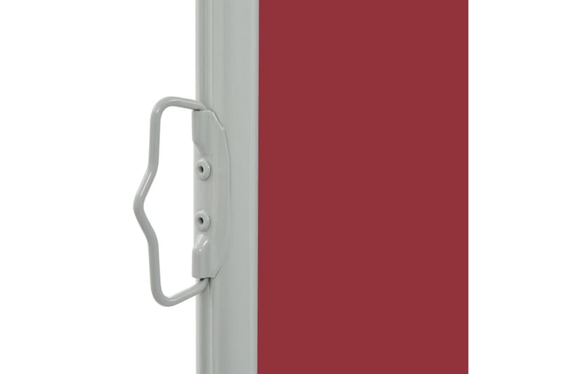 Uttrekkbar sidemarkise 80x300 cm rød - Hagemøbler - Solbeskyttelse - Markiser - Balkongmarkise