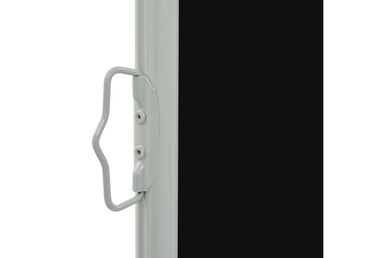 Uttrekkbar sidemarkise 80x300 cm svart - Hagemøbler - Solbeskyttelse - Markiser - Balkongmarkise