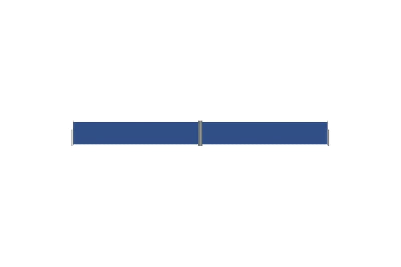 Uttrekkbar sidemarkise blå 117x1200 cm - Blå - Balkongmarkise - Markiser - Sidemarkise - Balkongbeskyttelse