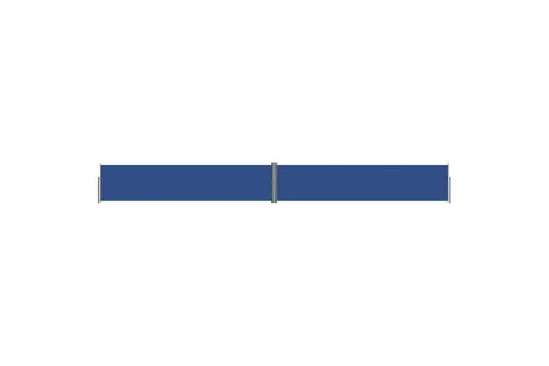 Uttrekkbar sidemarkise blå 140x1200 cm - Blå - Balkongmarkise - Markiser - Sidemarkise - Balkongbeskyttelse