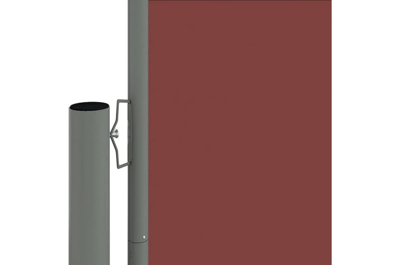 Uttrekkbar sidemarkise brun 117x1200 cm - Brun - Balkongmarkise - Markiser - Sidemarkise - Balkongbeskyttelse